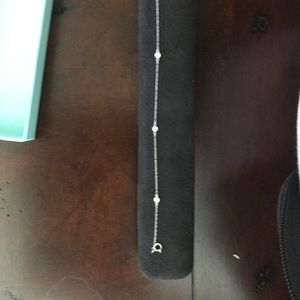 Tiff & Co 3 stone 18k bracelet